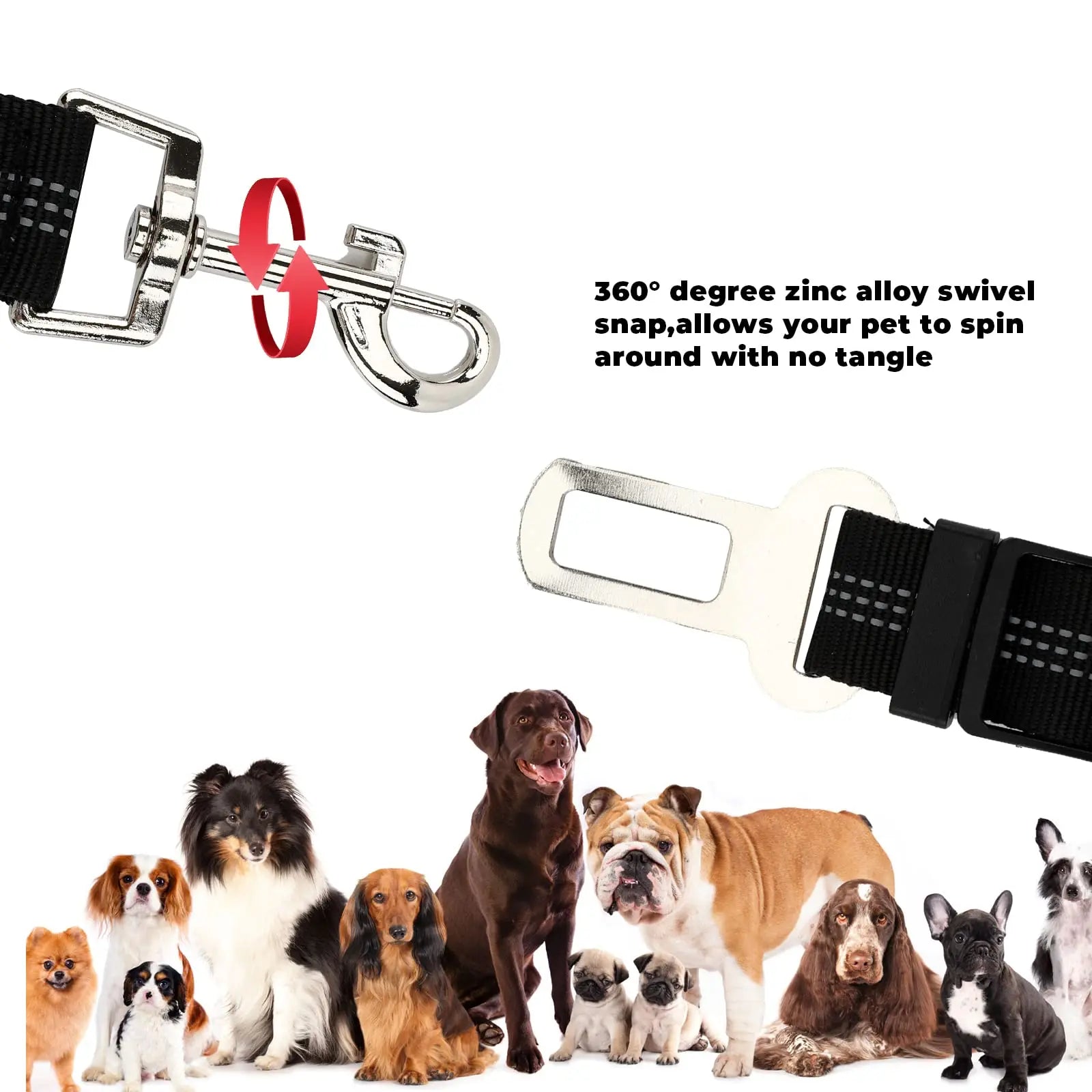 Quanto ti costa?  Name: Petorao Adjustable Pet Car Safety Belt — Reflective & Universal Fit for Dogs & Cats