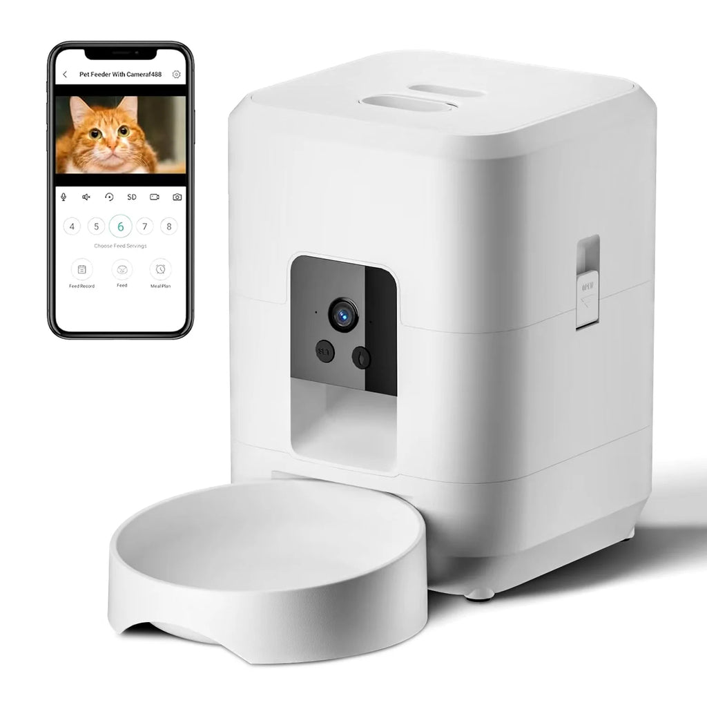 Petorao Smart WiFi Pet Feeder — Automatic, 2L with Camera & Timer