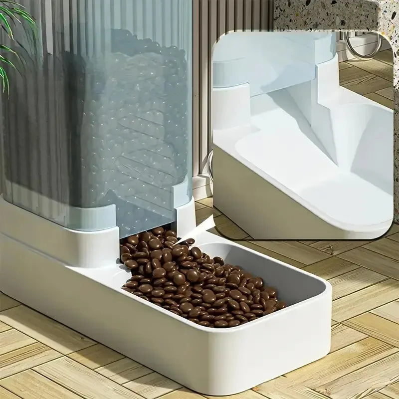 Petorao Gravity Pet Feeder & Water Dispenser Set — Automatic 2-in-1 for Cats & Dogs