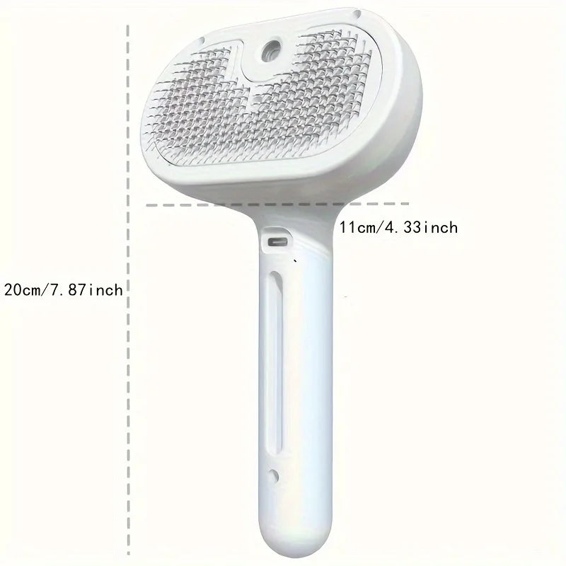 Petorao 2-in-1 Pet Grooming Spray Comb — Dematting Brush with Water Mist for Cats & Dogs