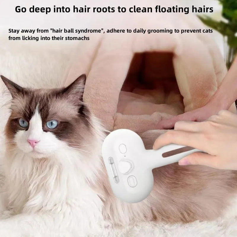 Petorao 2-in-1 Pet Grooming Spray Comb — Dematting Brush with Water Mist for Cats & Dogs