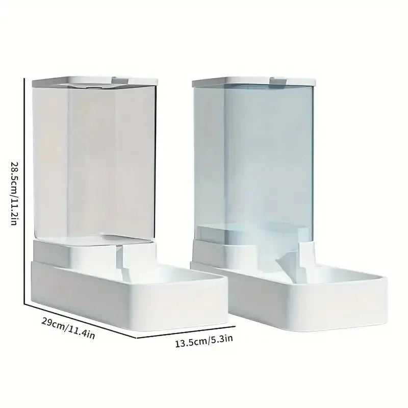 Petorao Gravity Pet Feeder & Water Dispenser Set — Automatic 2-in-1 for Cats & Dogs