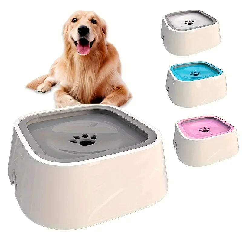 Petorao No-Spill Slow Water Bowl — Anti-Splash Dog Water Feeder Dish
